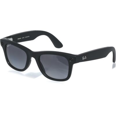 Meta RAY-BAN Meta Wayfarer (Standard) Smart Glasses – Matte Black, Polarized Gradient Graphite Meta RAY-BAN Meta Wayfarer (Standard) Smart Glasses – Matte Black, Polarized Gradient Graphite