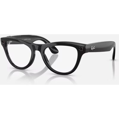 Meta Ray-Ban Meta Skyler Shiny Black Clear to Amethyst Transitions Meta Ray-Ban Meta Skyler Shiny Black Clear to Amethyst Transitions