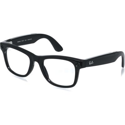 Meta RAY-BAN Meta Wayfarer (Large) Smart Glasses (Gen 2) – Shiny Black, Clear to Graphite Green Tran Meta RAY-BAN Meta Wayfarer (Large) Smart Glasses (Gen 2) – Shiny Black, Clear to Graphite Green Tran