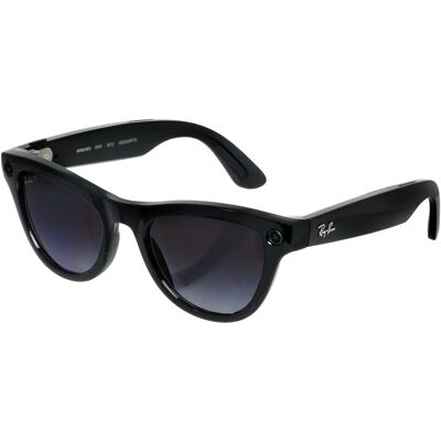 Meta RAY-BAN Meta Skyler (Standard) Smart Glasses (Gen 2) – Shiny Black, Grey Polarized Gradient Meta RAY-BAN Meta Skyler (Standard) Smart Glasses (Gen 2) – Shiny Black, Grey Polarized Gradient