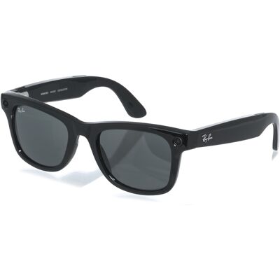Meta RAY-BAN Meta Wayfarer (Large) Smart Glasses – Shiny Black, G15 Green Meta RAY-BAN Meta Wayfarer (Large) Smart Glasses – Shiny Black, G15 Green