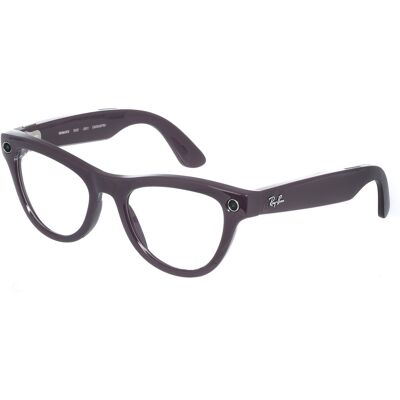 Meta RAY-BAN Meta Skyler (Standard) Smart Glasses (Gen 2) – Shiny Mystic Violet, Clear to Amethyst T Meta RAY-BAN Meta Skyler (Standard) Smart Glasses (Gen 2) – Shiny Mystic Violet, Clear to Amethyst T