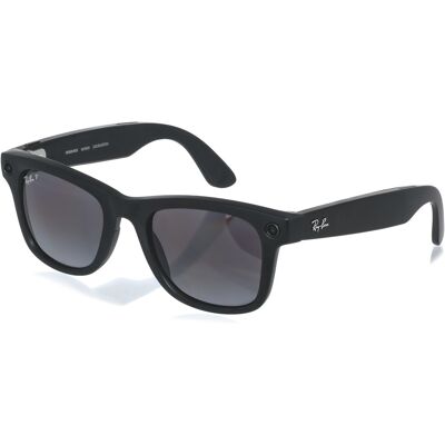 Meta RAY-BAN Meta Wayfarer (Large) Smart Glasses – Matte Black, Polarized Gradient Graphite Meta RAY-BAN Meta Wayfarer (Large) Smart Glasses – Matte Black, Polarized Gradient Graphite
