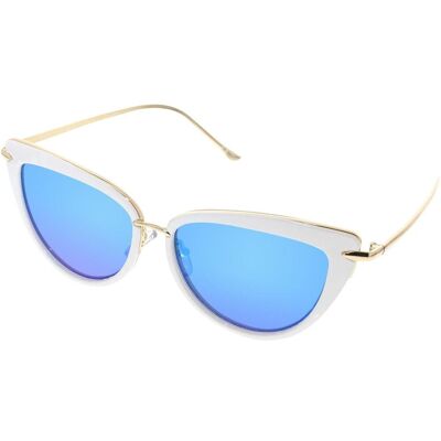VEYREY OEM Slnečné okuliare cat-eye Positive biele VEYREY OEM Slnečné okuliare cat-eye Positive biele
