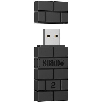 8BitDo USB Wireless Adaptér 2 – Black – Nintendo Switch / PC 8BitDo USB Wireless Adaptér 2 – Black – Nintendo Switch / PC