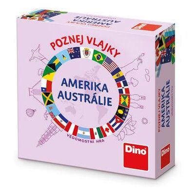 Dino Poznaj vlajky Amerika a Austrália Dino Poznaj vlajky Amerika a Austrália