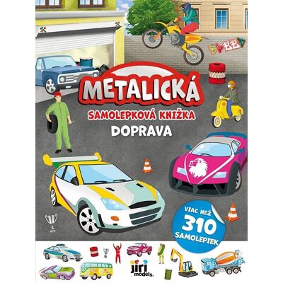 JIRI MODELS Metalická samolepková knižka Doprava JIRI MODELS Metalická samolepková knižka Doprava