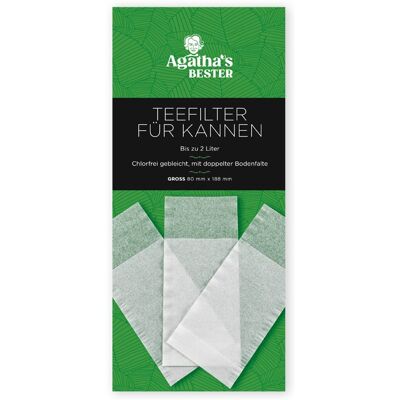 Agatha's Bester Pangea Tea Jednorazové filtre dlhé 100 ks Agatha's Bester Pangea Tea Jednorazové filtre dlhé 100 ks