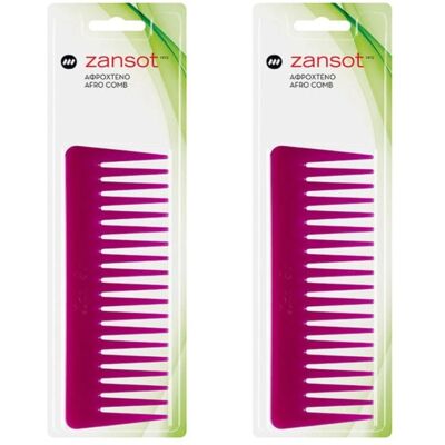 ZANSOT 2× Veľký Afro hrebeň 16 cm červený ZANSOT 2× Veľký Afro hrebeň 16 cm červený