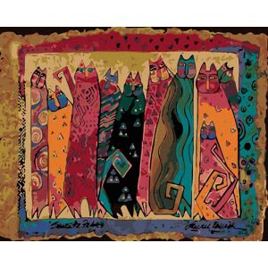 Diamondi – MAČKY NA ZLATOM POZADÍ, 40 × 50 cm, bez rámu a bez napnutia plátna Diamondi – MAČKY NA ZLATOM POZADÍ, 40 × 50 cm, bez rámu a bez napnutia plátna