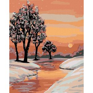 Diamondi – Diamantové maľovanie – POTOK A ZIMNÁ KRAJINA, 40 × 50 cm, bez rámu a bez napnutia plátna Diamondi – Diamantové maľovanie – POTOK A ZIMNÁ KRAJINA, 40 × 50 cm, bez rámu a bez napnutia plátna