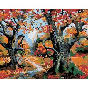 Diamondi – Diamantové maľovanie – STROMY A JESENNÁ KRAJINA, 40 × 50 cm, bez rámu a bez vypnutia plátna Diamondi – Diamantové maľovanie – STROMY A JESENNÁ KRAJINA, 40 × 50 cm, bez rámu a bez vypnutia plátna