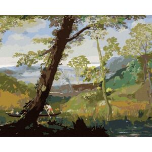 Diamondi – Diamantové maľovanie – RIEČNA KRAJINA (ANNIBALE CARRACCI), 40 × 50 cm, bez rámu a bez vypnutia plátna Diamondi – Diamantové maľovanie – RIEČNA KRAJINA (ANNIBALE CARRACCI), 40 × 50 cm, bez rámu a bez vypnutia plátna
