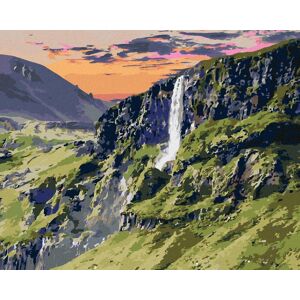 Diamondi – KRAJINA A VODOPÁD, 40 × 50 cm, napnuté plátno na rám Diamondi – KRAJINA A VODOPÁD, 40 × 50 cm, napnuté plátno na rám