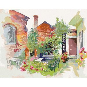 Diamondi – EURÓPSKA KRAJINA S DOMAMI A KVETINAMI, 40 × 50 cm, bez rámu a bez napnutého plátna Diamondi – EURÓPSKA KRAJINA S DOMAMI A KVETINAMI, 40 × 50 cm, bez rámu a bez napnutého plátna
