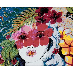 Diamondi – ŽENA A KVETINOVÉ OČI, 40 × 50 cm, napnuté plátno na ráme Diamondi – ŽENA A KVETINOVÉ OČI, 40 × 50 cm, napnuté plátno na ráme