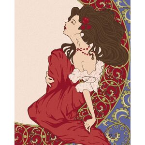 Diamondi – ŽENA ROZJÍMA SECESIA PLAGÁT, 40 × 50 cm, napnuté plátno na rám Diamondi – ŽENA ROZJÍMA SECESIA PLAGÁT, 40 × 50 cm, napnuté plátno na rám