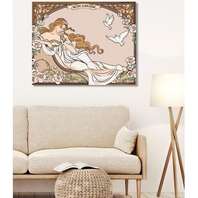 Diamondi – REPRODUKCIA ŽENA ZÁHRADA RUŽÍ (ALFONS MUCHA), 40 × 50 cm, bez rámu a bez napnutia plátna Diamondi – REPRODUKCIA ŽENA ZÁHRADA RUŽÍ (ALFONS MUCHA), 40 × 50 cm, bez rámu a bez napnutia plátna