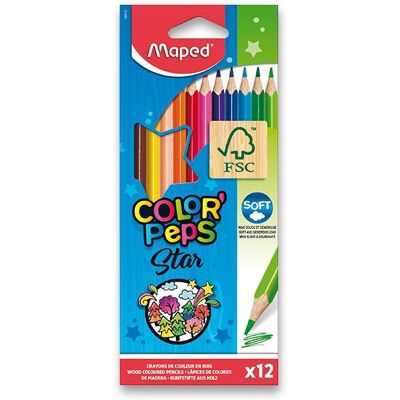 MAPED Color Peps 12 farieb trojhranné MAPED Color Peps 12 farieb trojhranné