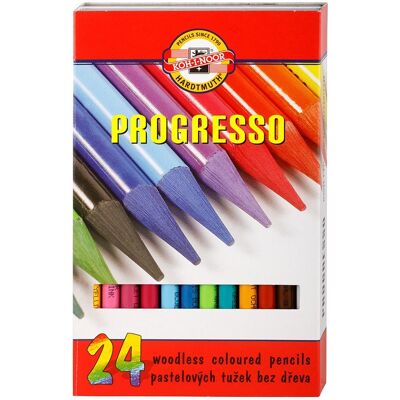 KOH-I-NOOR PROGRESSO 8758/24 – pastelky v laku – 24 ks KOH-I-NOOR PROGRESSO 8758/24 – pastelky v laku – 24 ks