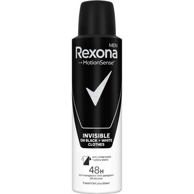 Rexona Men Invisible Black + White 150 ml Rexona Men Invisible Black + White 150 ml