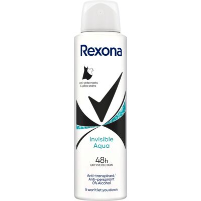 Rexona Invisible Aqua antiperspirant sprej 150 ml Rexona Invisible Aqua antiperspirant sprej 150 ml