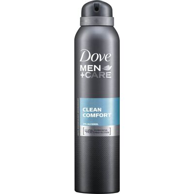 Dove Men+Care Clean Comfort antiperspirant sprej pre mužov 150 ml Dove Men+Care Clean Comfort antiperspirant sprej pre mužov 150 ml