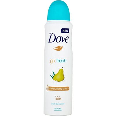 Dove Go Fresh Pear & Aloe Vera Scent antiperspirant v spreji 150 ml Dove Go Fresh Pear & Aloe Vera Scent antiperspirant v spreji 150 ml