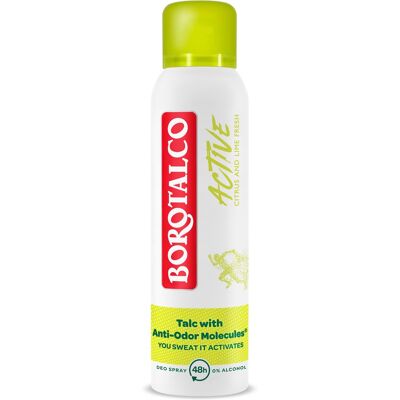 BOROTALCO Active Citrus & Lime Fresh Deo Spray 150 ml BOROTALCO Active Citrus & Lime Fresh Deo Spray 150 ml