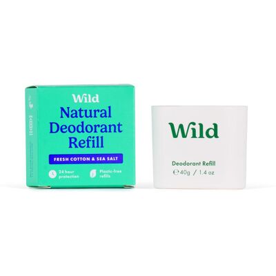 WILD Refill Fresh Cotton & Sea salt 40 g WILD Refill Fresh Cotton & Sea salt 40 g