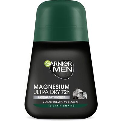 GARNIER Men Magnesium Ultra Dry 72H Roll-on 50 ml GARNIER Men Magnesium Ultra Dry 72H Roll-on 50 ml