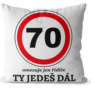Impar polštář Ty jedeš dál věk 70 Impar polštář Ty jedeš dál věk 70