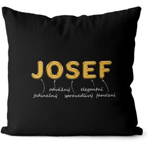 Impar polštář zlatý muž. jméno Josef Impar polštář zlatý muž. jméno Josef