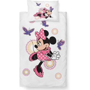 Carbotex Obliečky bavlna do postieľky Minnie a Motýliky 100 × 135, 40 × 60 cm Carbotex Obliečky bavlna do postieľky Minnie a Motýliky 100 × 135, 40 × 60 cm