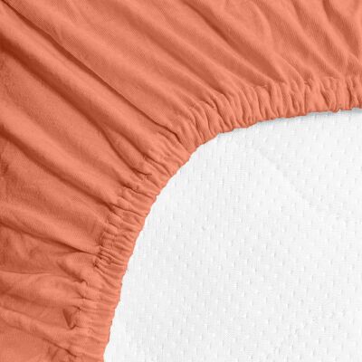 Kaptan Plachta Jersey Lux do postieľky 60 x 120 cm marhuľová Kaptan Plachta Jersey Lux do postieľky 60 x 120 cm marhuľová