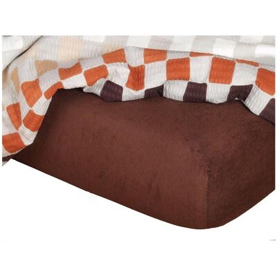 Dadka Froté prestieradlo tmavo hnedé 60 × 120 × 10 cm Dadka Froté prestieradlo tmavo hnedé 60 × 120 × 10 cm