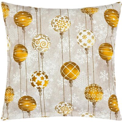 BELLATEX VIANOCE vankúšik 45 × 45 cm 55/127 vianočné gule zlaté BELLATEX VIANOCE vankúšik 45 × 45 cm 55/127 vianočné gule zlaté