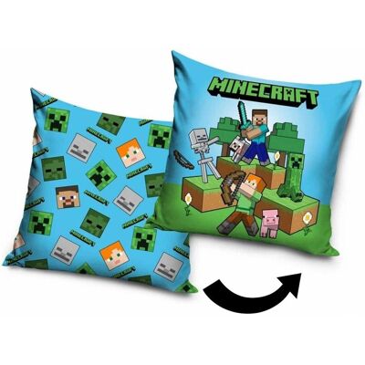 Carbotex Minecraft Adventure 40 × 40 cm – Obliečka Carbotex Minecraft Adventure 40 × 40 cm – Obliečka
