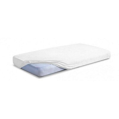 Maceshka Plachta na posteľ froté 140 × 70 cm biela Maceshka Plachta na posteľ froté 140 × 70 cm biela