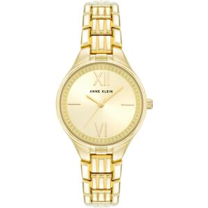 Anne Klein dámske hodinky okrúhle zlaté AK/4060CHGB Anne Klein dámske hodinky okrúhle zlaté AK/4060CHGB