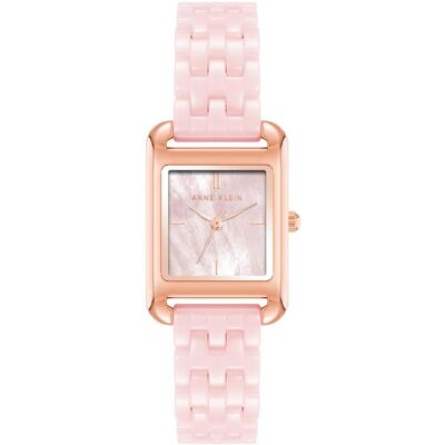 Anne Klein dámske hodinky hranaté ružovo zlaté AK/5022RGPK Anne Klein dámske hodinky hranaté ružovo zlaté AK/5022RGPK