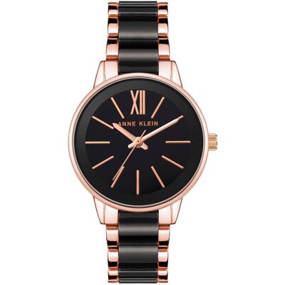 Anne Klein dámske hodinky okrúhle AK/3878BKRG Anne Klein dámske hodinky okrúhle AK/3878BKRG