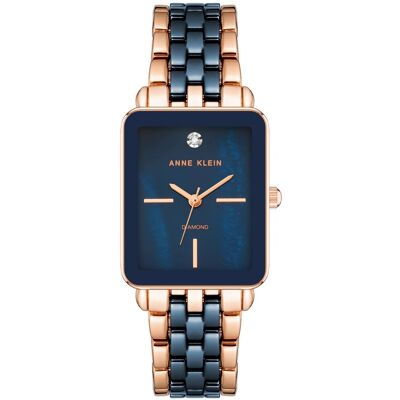 Anne Klein dámske hodinky hranaté AK/3668NVRG Anne Klein dámske hodinky hranaté AK/3668NVRG