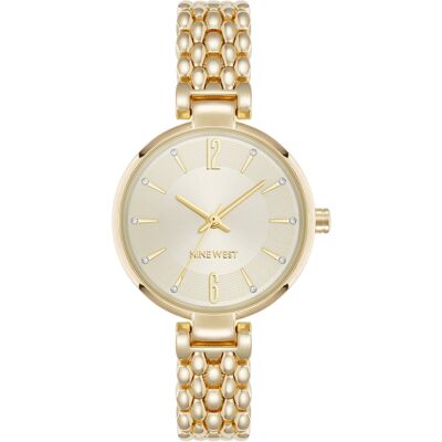 Nine West dámske hodinky okrúhle NW/3336CHGB Nine West dámske hodinky okrúhle NW/3336CHGB