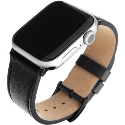 FIXED Leather Strap pre Apple Watch 42/44/45/Ultra 49mm čierny FIXED Leather Strap pre Apple Watch 42/44/45/Ultra 49mm čierny