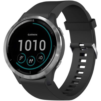 FIXED Silicone Strap na Garmin QuickFit 20 mm čierny FIXED Silicone Strap na Garmin QuickFit 20 mm čierny