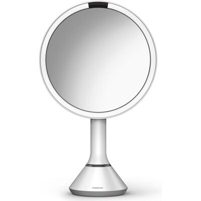 Simplehuman Sensor Touch, DUAL LED osvetlenie, 5×, dobíjacie, biela oceľ Simplehuman Sensor Touch, DUAL LED osvetlenie, 5×, dobíjacie, biela oceľ