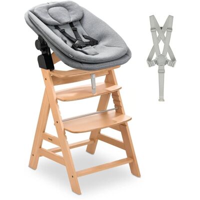 HAUCK Alpha+ stolička + novorodenecká Newborn sada Pro s polohovaním Natur HAUCK Alpha+ stolička + novorodenecká Newborn sada Pro s polohovaním Natur