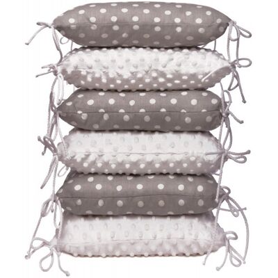 T-tomi vankúšikový mantinel, grey/dots T-tomi vankúšikový mantinel, grey/dots