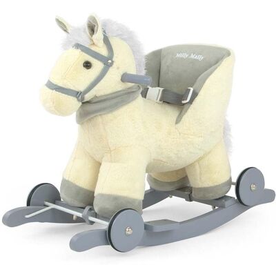 Milly Mally Hojdací koník s melódiou a kolieskami Polly béžový Milly Mally Hojdací koník s melódiou a kolieskami Polly béžový
